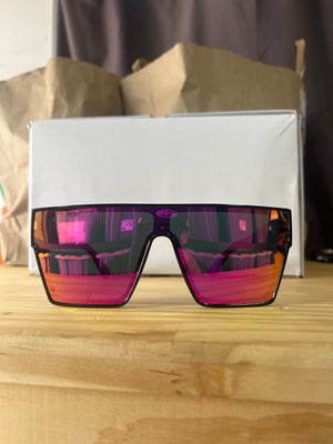 Black pink sun glasses