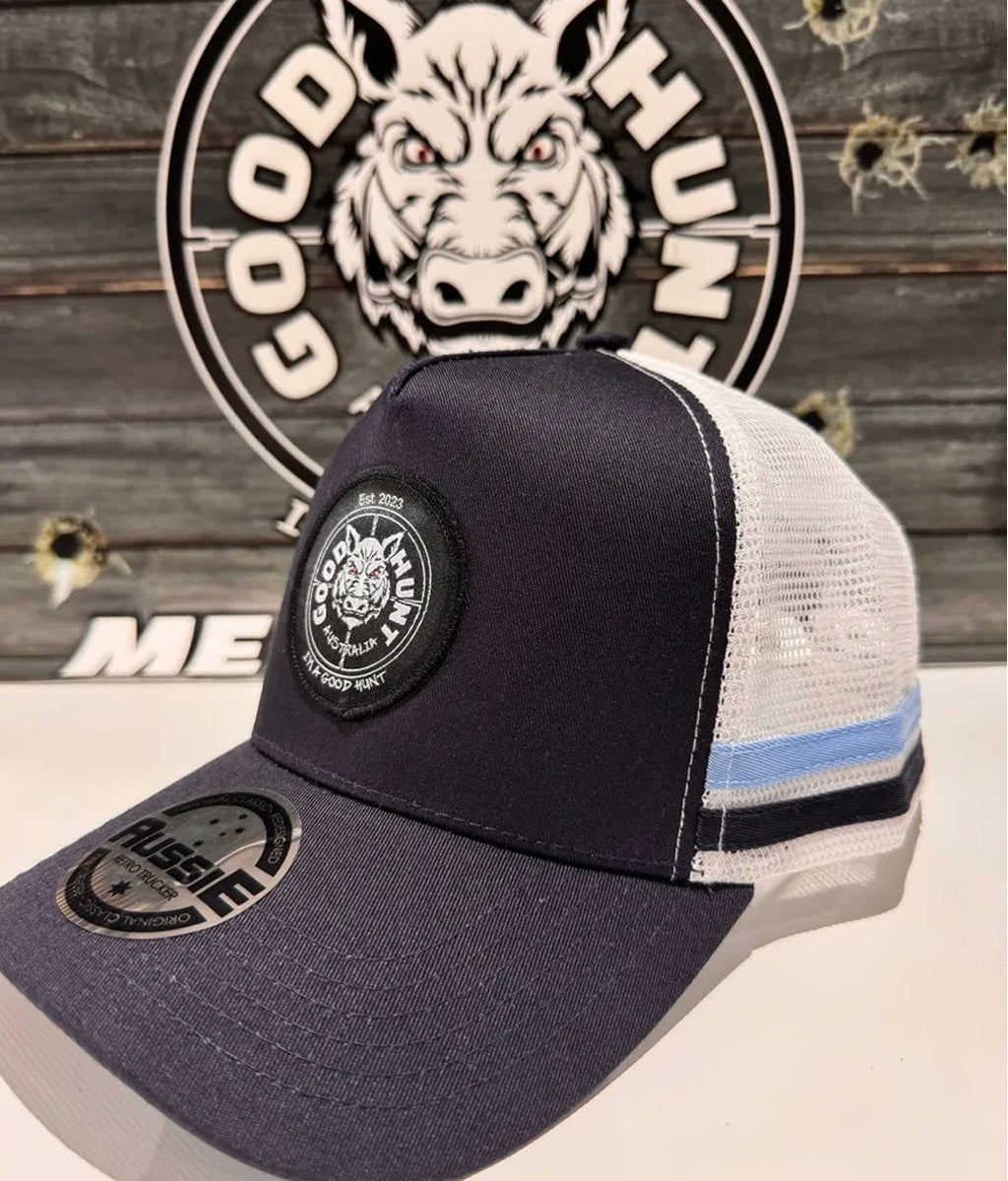Good Hunt Trucker caps Blue/White