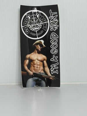 Good Hunt sticker muscle man