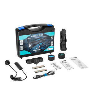 Olight Warrior X 4 Kit Rechargeable LED Tactical Flashlight Hunting Kit