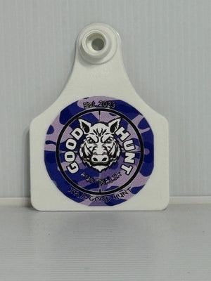 Good Hunt ear tags Purple camo