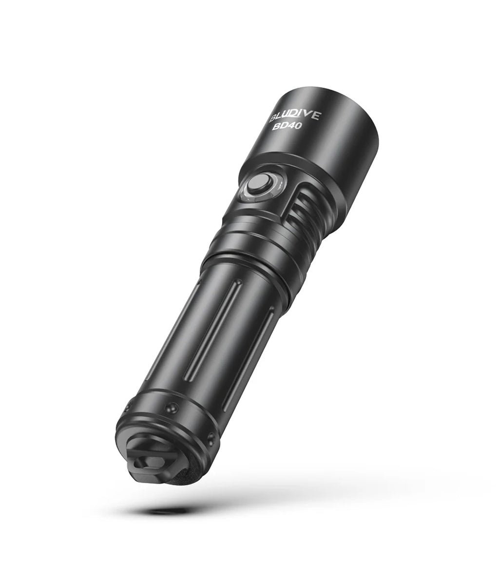 Speras BD40 Diving Flashlight - Bludive Series - 351m Beam Distance [1800lm] 21700 Rechargable Battery