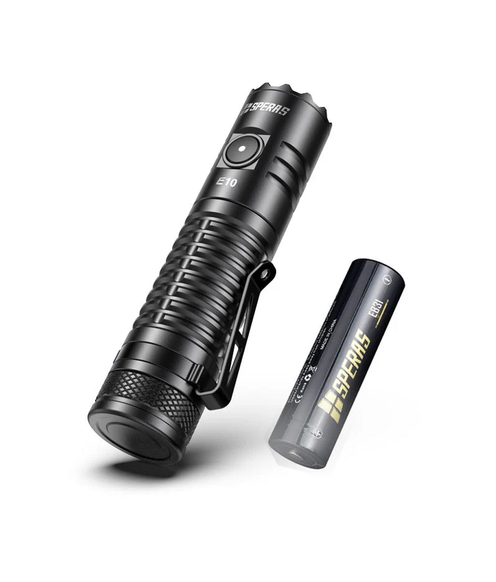 SPERAS E10 1300LM 175M Outdoor Camping EDC Type C Flashlight