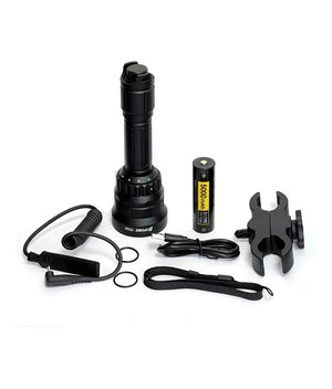 SPERAS TH4 IR KIT Zoomable & Dimmable & Rechargeable 4-in-1 Hunting Flashlight Kit