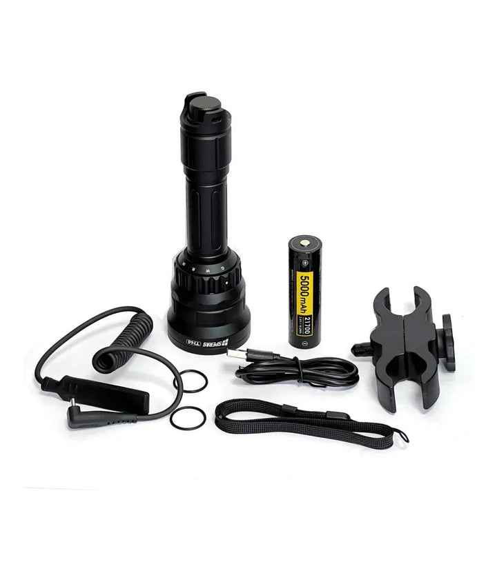 SPERAS TH4 IR KIT Zoomable & Dimmable & Rechargeable 4-in-1 Hunting Flashlight Kit
