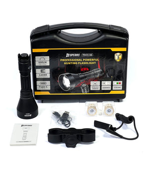 TH11K Hunting White Red Green 600lm Zoom Rechargeable LED Hunt Kit 1204m