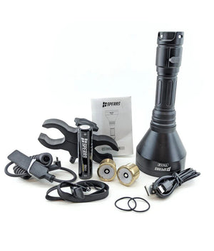 SPERAS TH12K Focusable Hunting Flashlight Kit – 600 lm, 1680 m