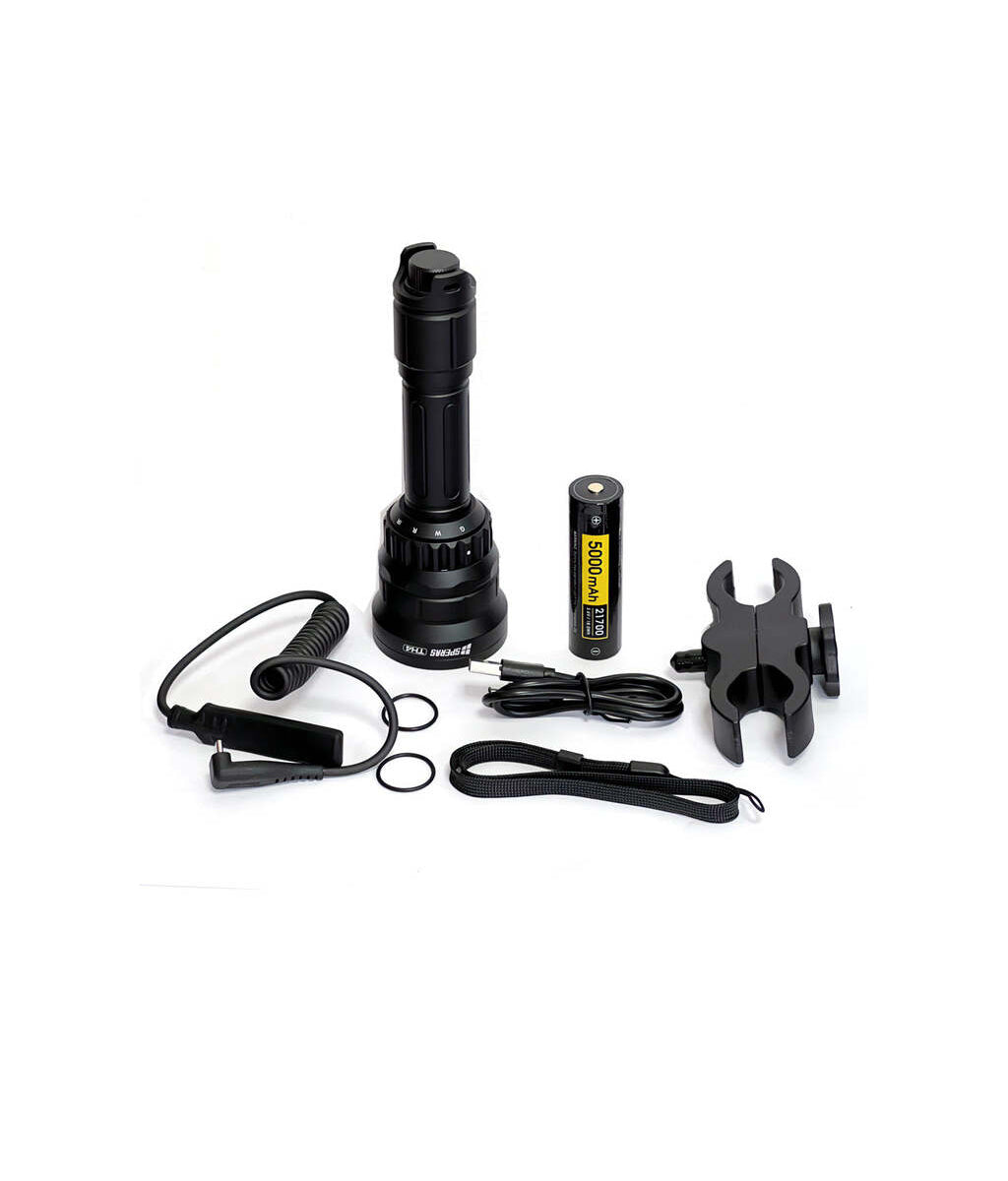 SPERAS TH4 IR Hunting Flashlight Kit – Zoomable, Dimmable, 4‑in‑1