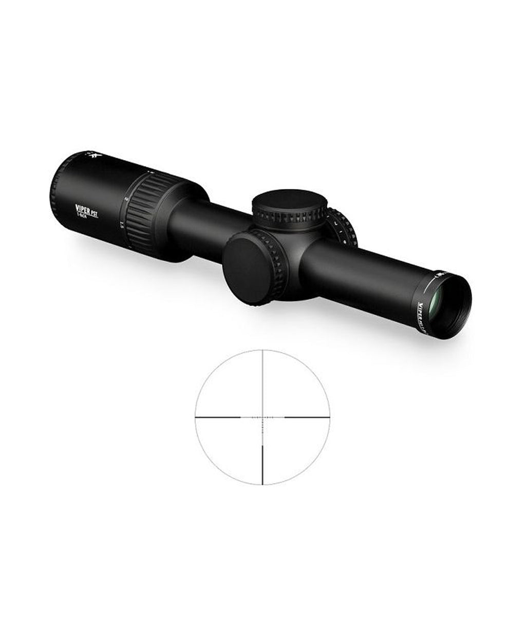 Viper PST 1-6X24 Riflescope With VMR2 Reticle (MOA) Low Capped Turrets