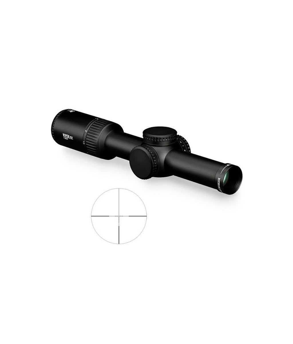 Viper PST 1-6X24 Riflescope With VMR2 Reticle (MRAD) Low Capped Turrets